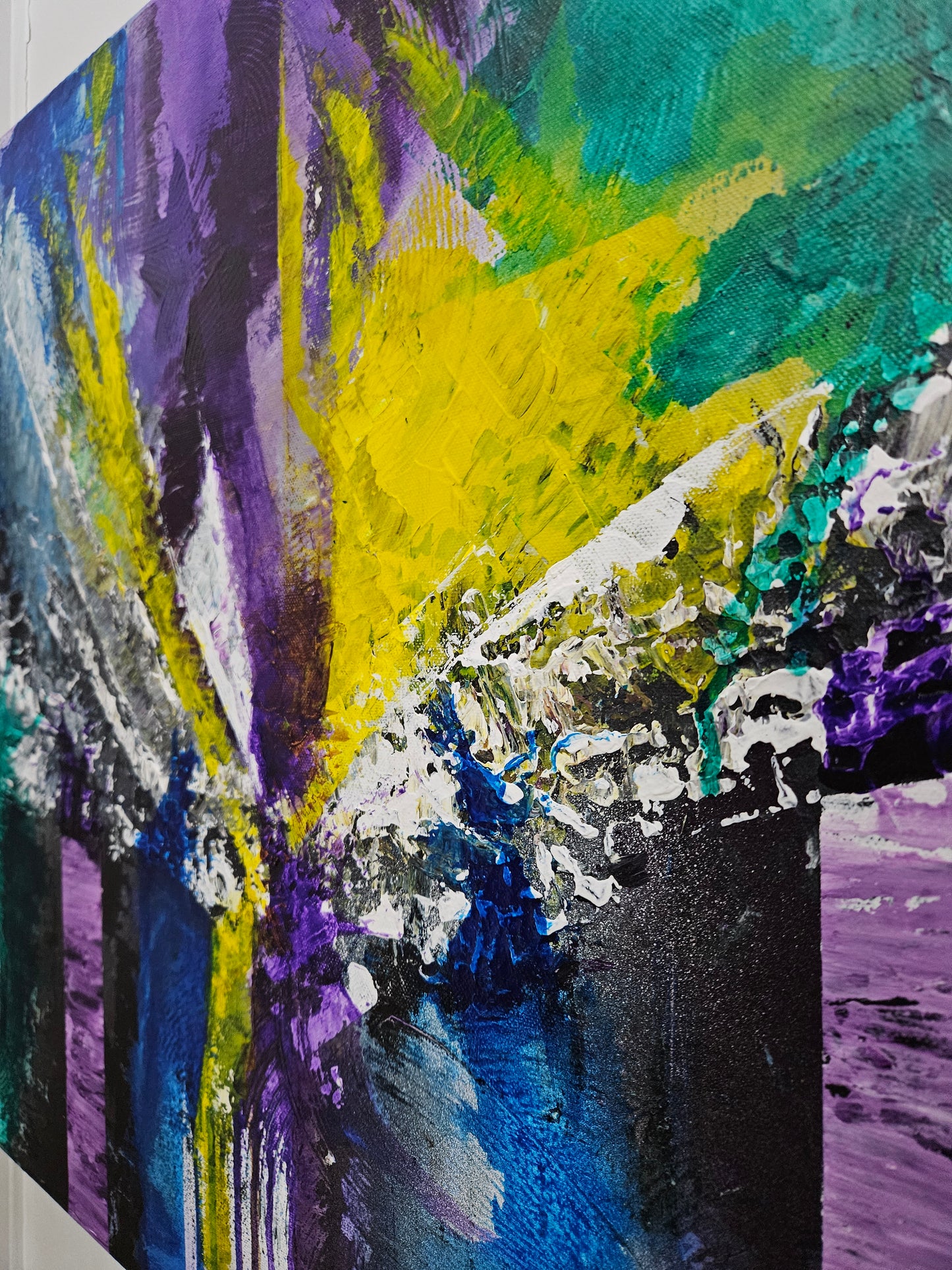 "Émergence" toile abstraite 2022 24X36 pouces oeuvre originale
