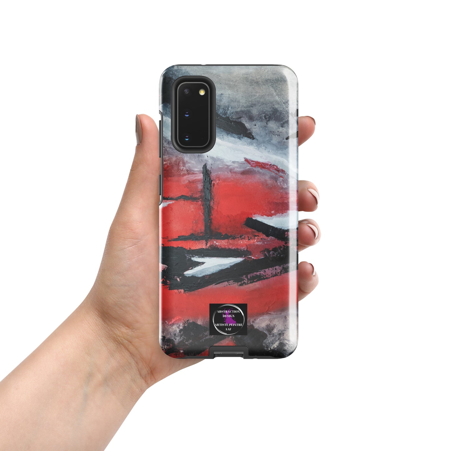 "Carmine" étui rigide pour Samsung® toile abstraite