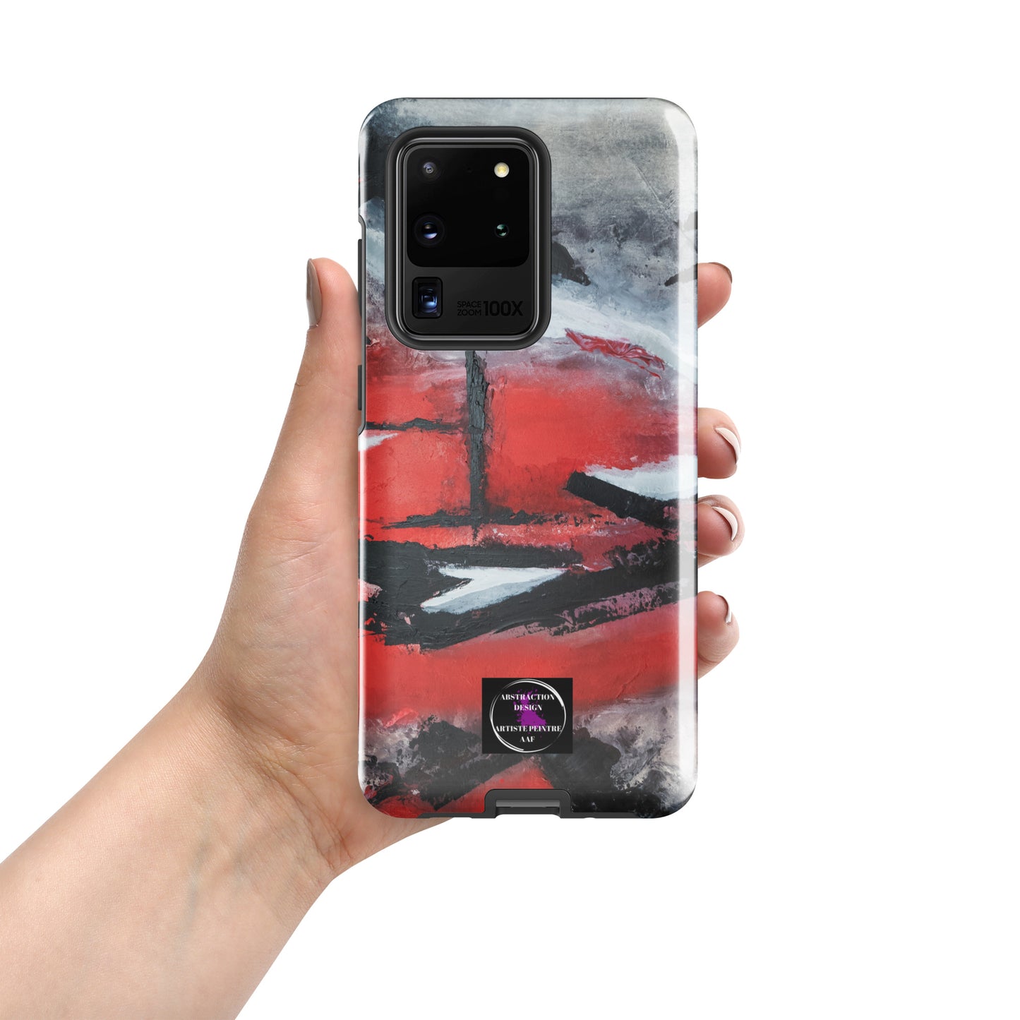 "Carmine" étui rigide pour Samsung® toile abstraite