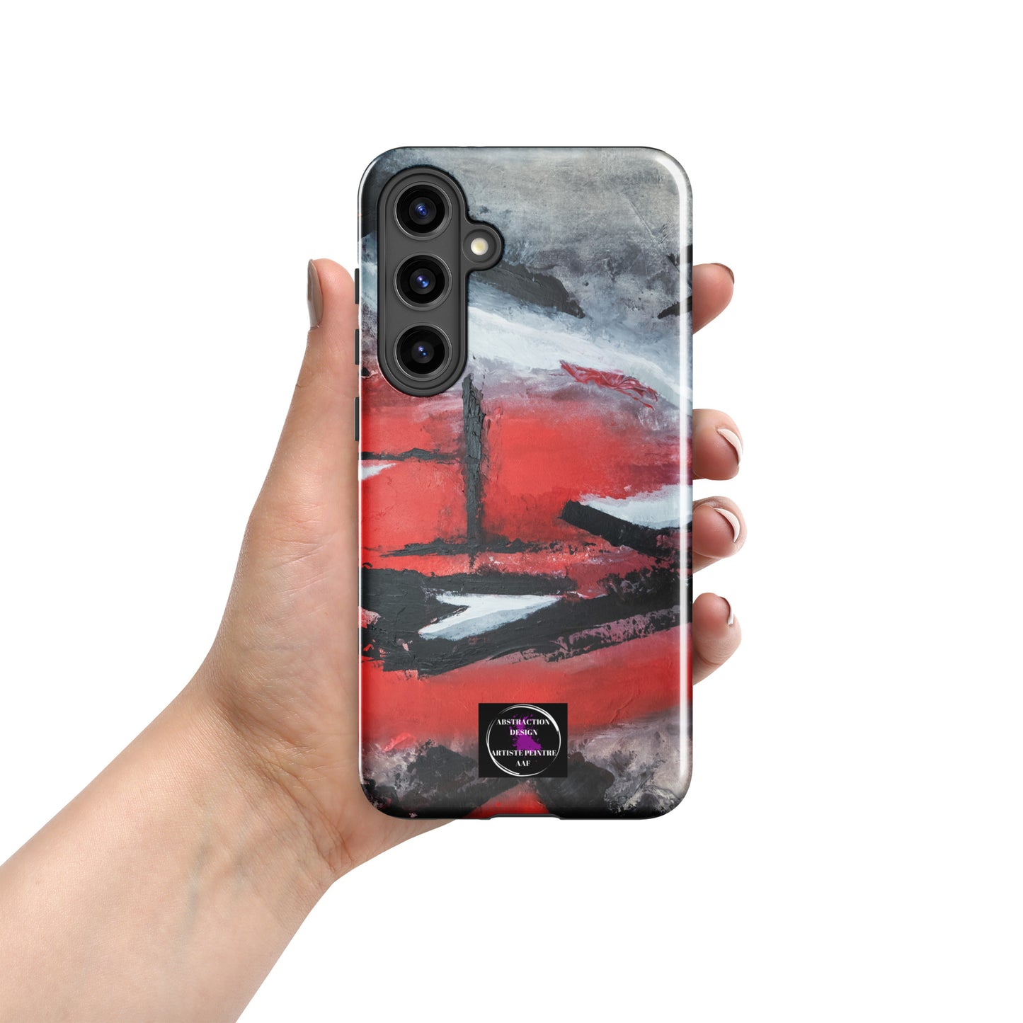 "Carmine" étui rigide pour Samsung® toile abstraite