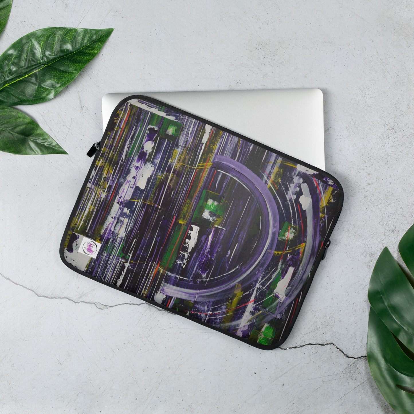"L'Infini" Housse pour ordinateur portable toile abstraite
