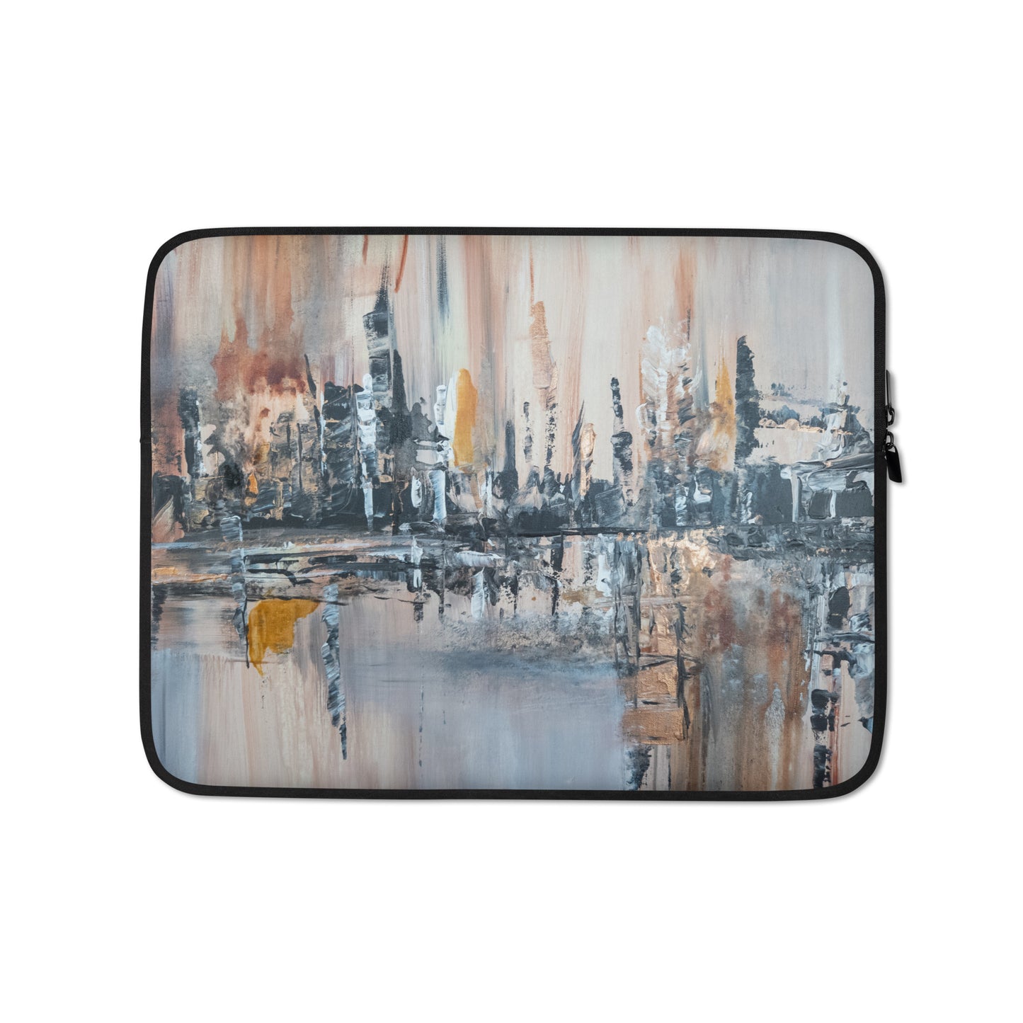 "Villa lattée" Housse pour ordinateur portable toile abstraite