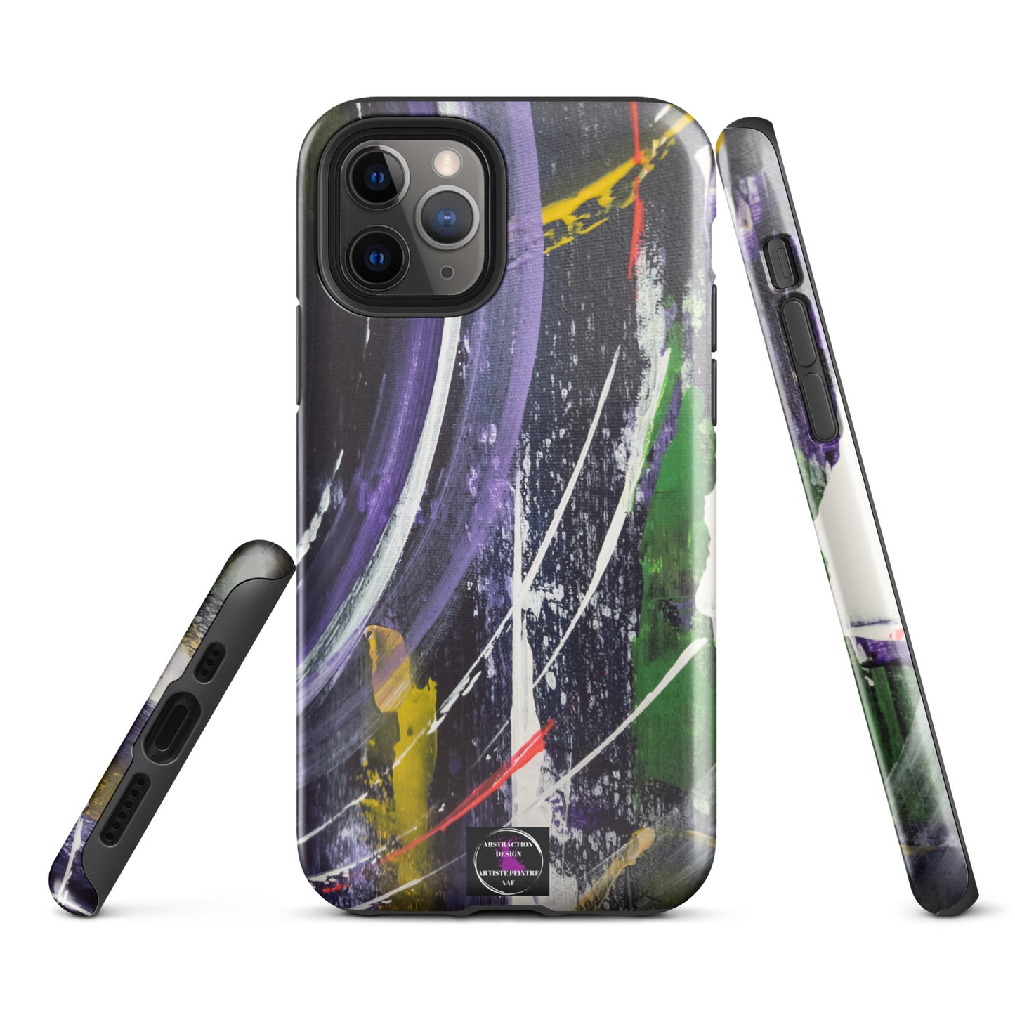 "L'infini" Étui pour iPhone® rigide toile abstraite