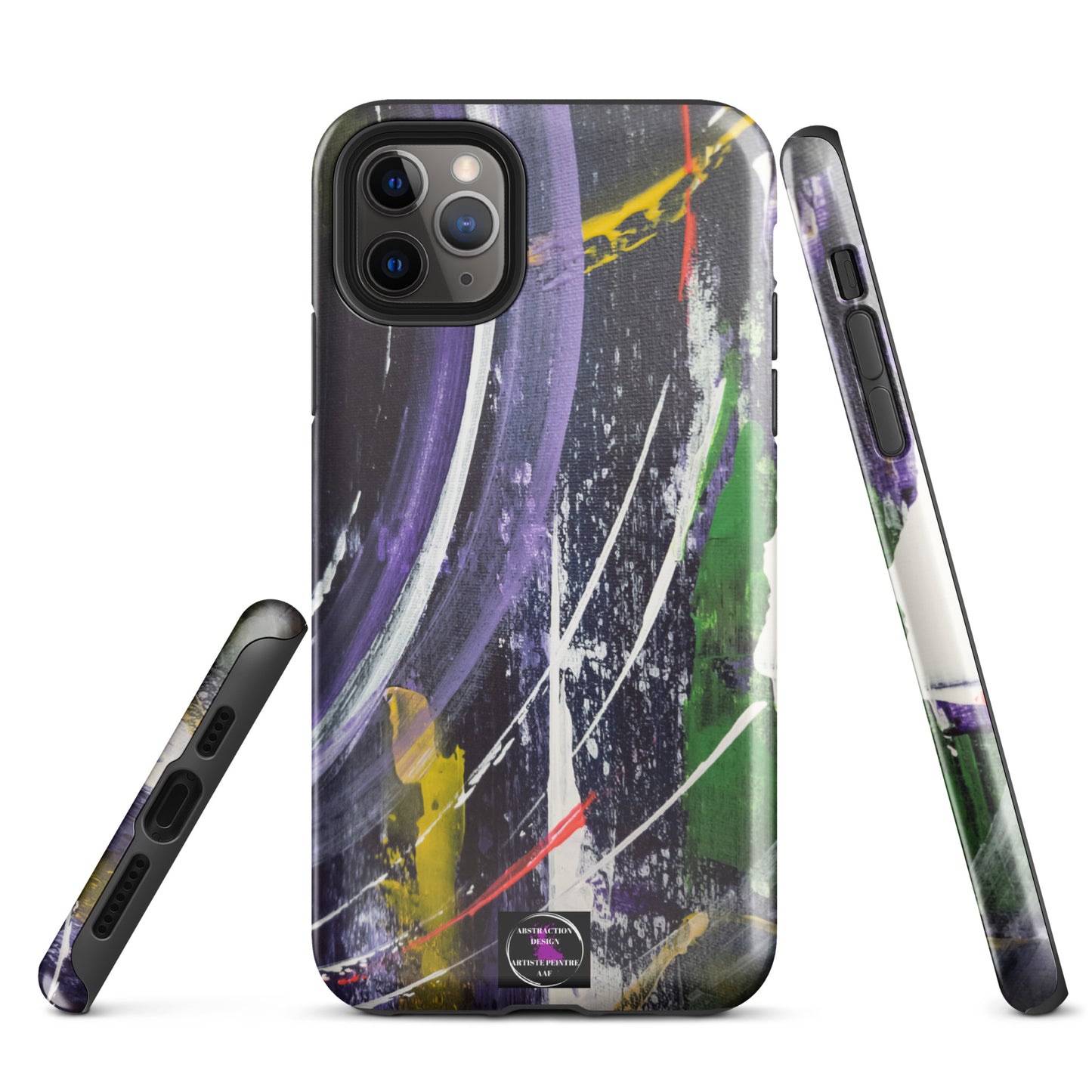 "L'infini" Étui pour iPhone® rigide toile abstraite
