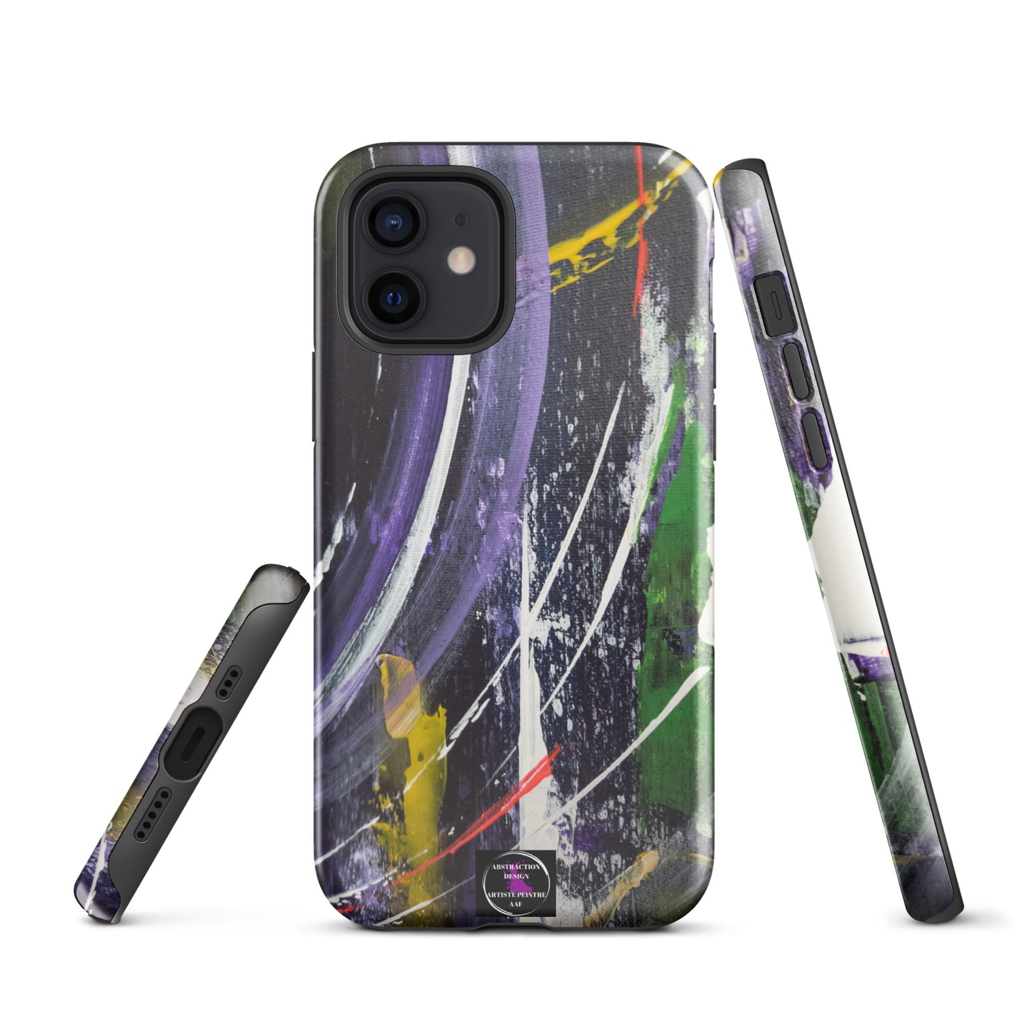 "L'infini" Étui pour iPhone® rigide toile abstraite