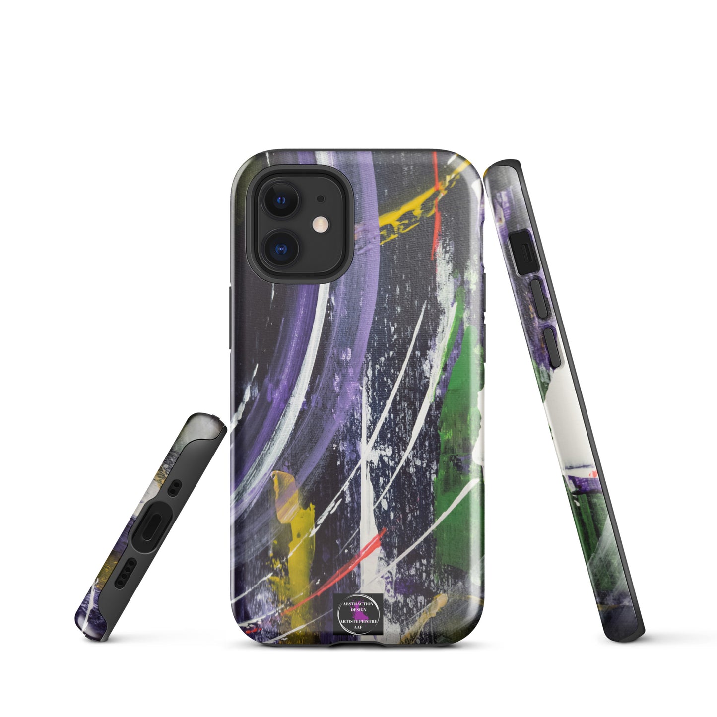 "L'infini" Étui pour iPhone® rigide toile abstraite