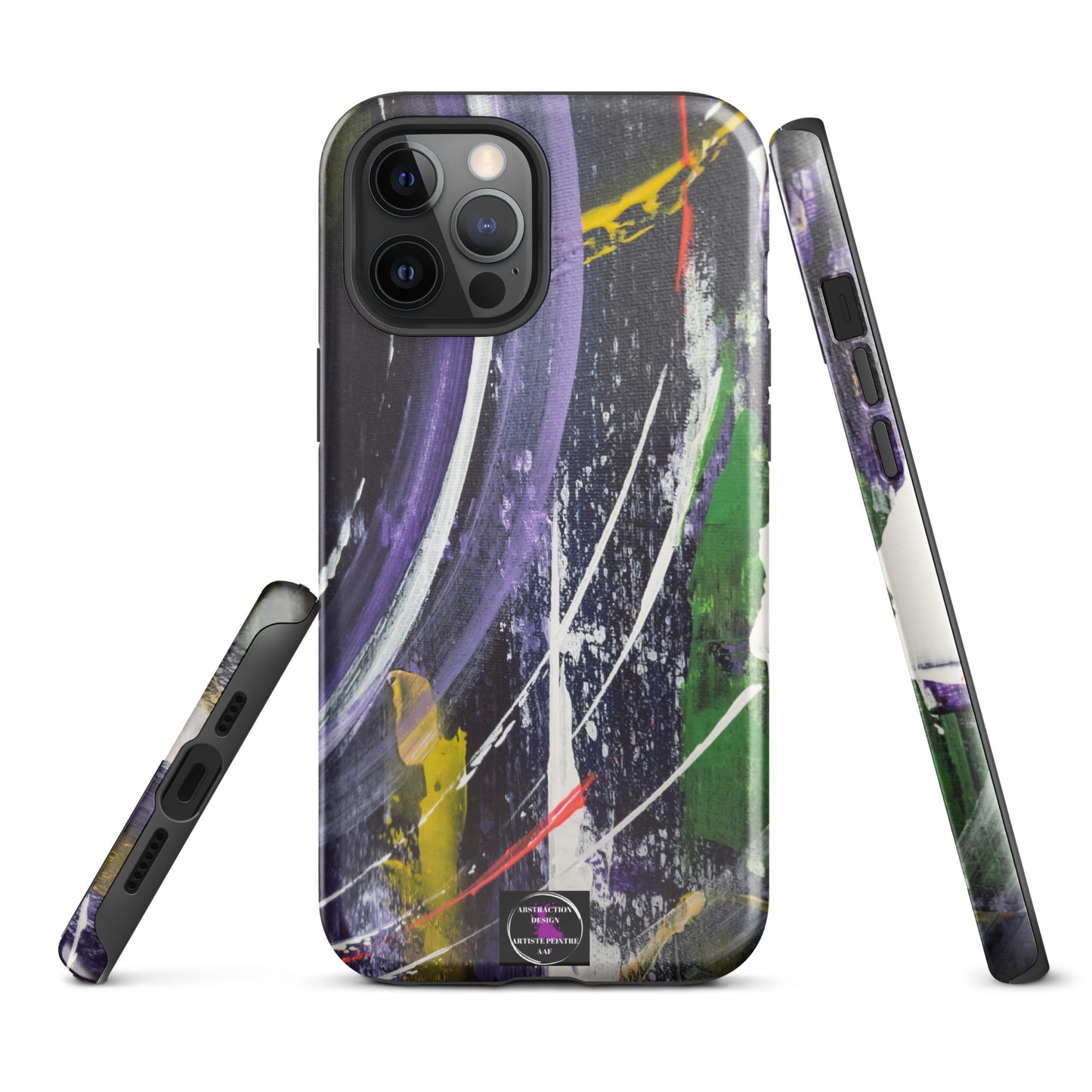 "L'infini" Étui pour iPhone® rigide toile abstraite