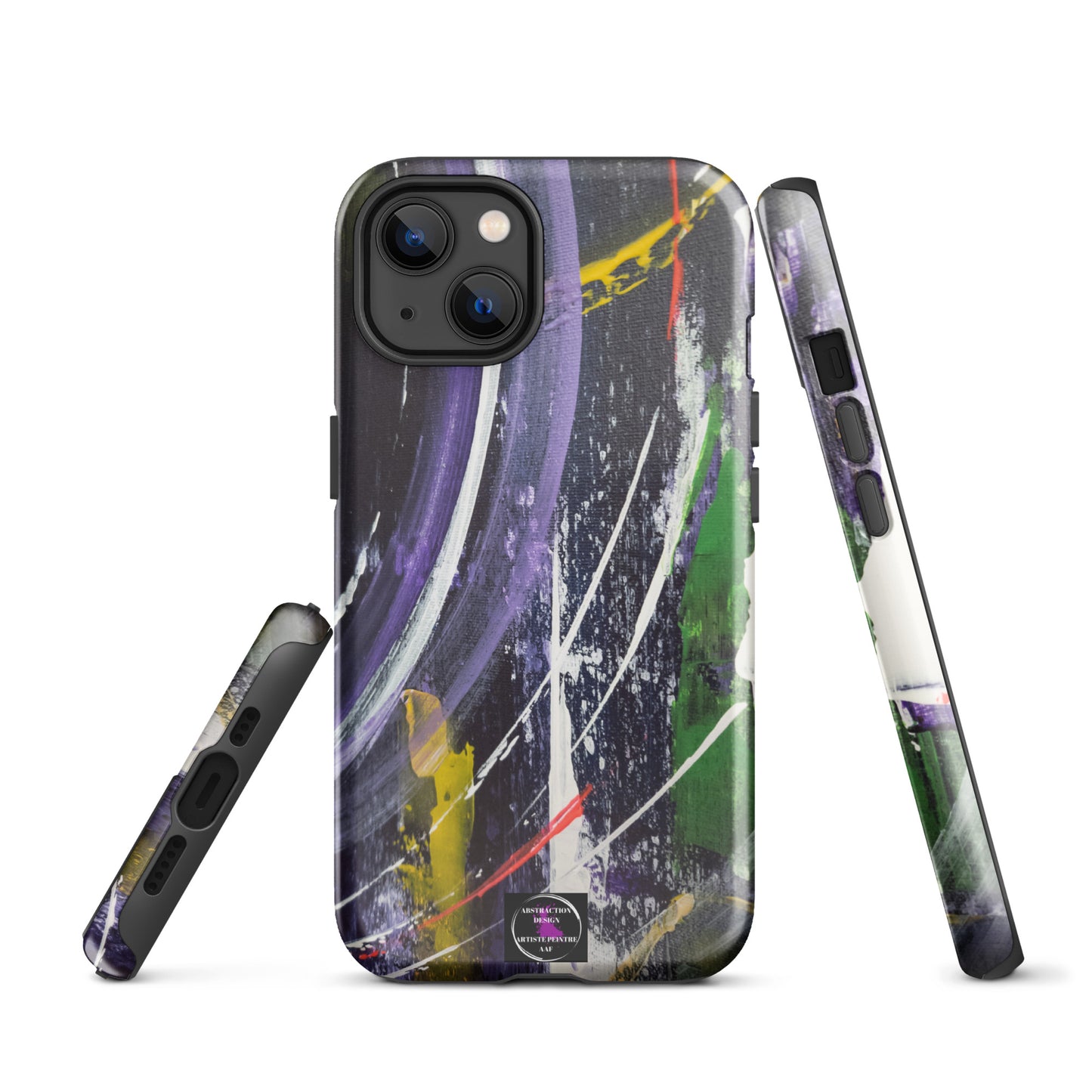 "L'infini" Étui pour iPhone® rigide toile abstraite