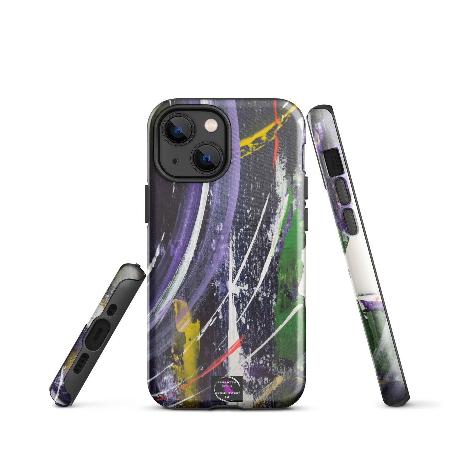 "L'infini" Étui pour iPhone® rigide toile abstraite