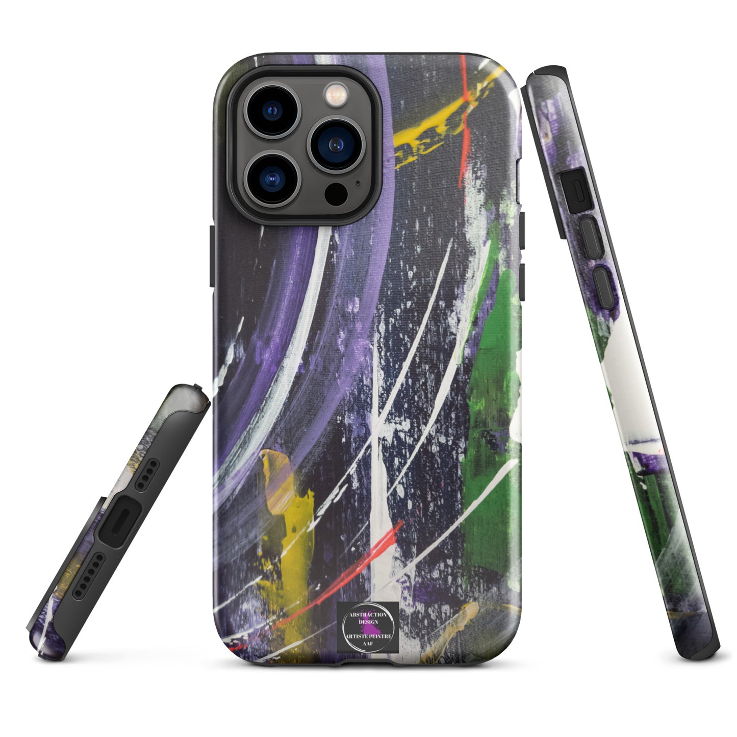 "L'infini" Étui pour iPhone® rigide toile abstraite