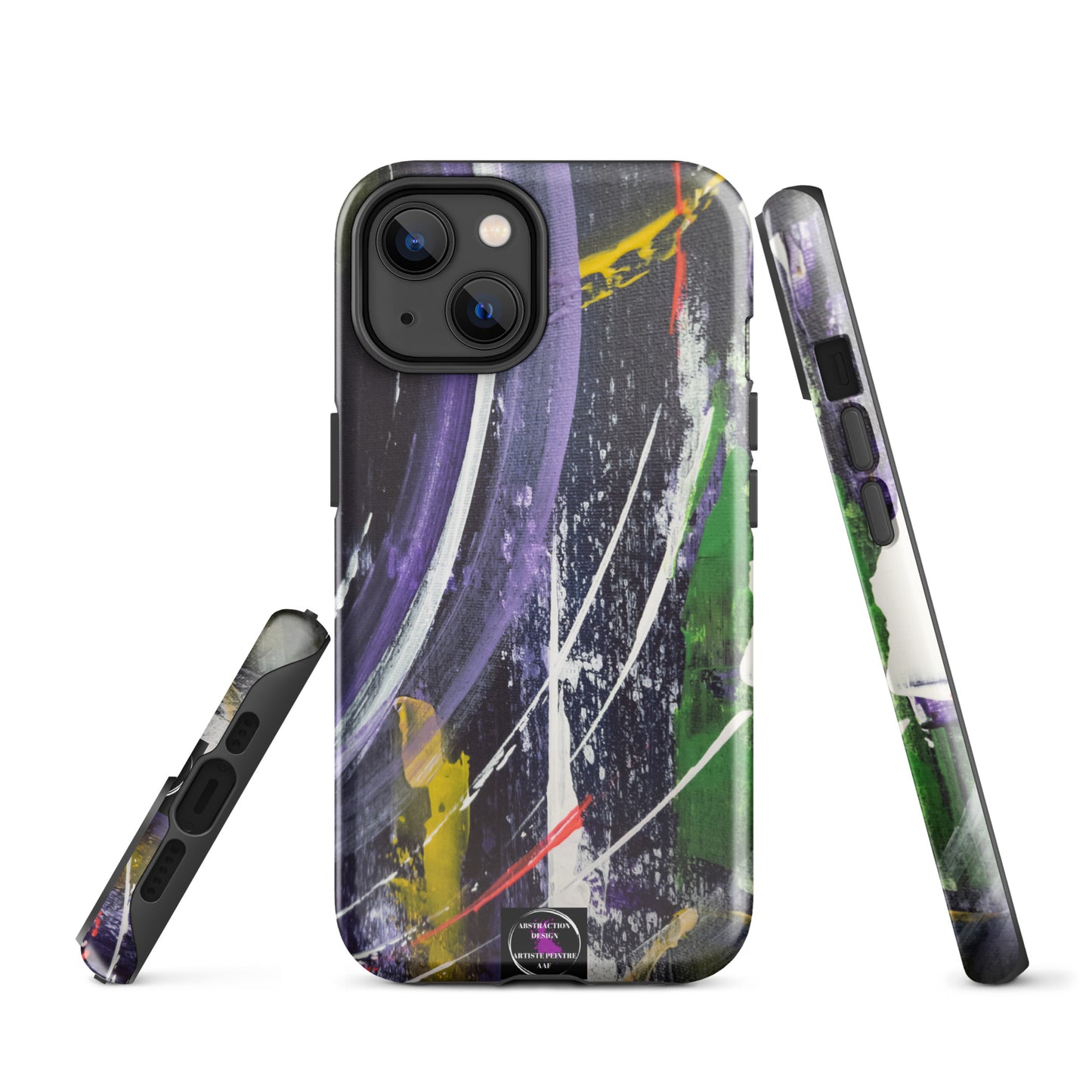 "L'infini" Étui pour iPhone® rigide toile abstraite