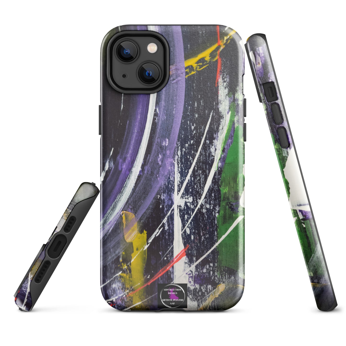 "L'infini" Étui pour iPhone® rigide toile abstraite