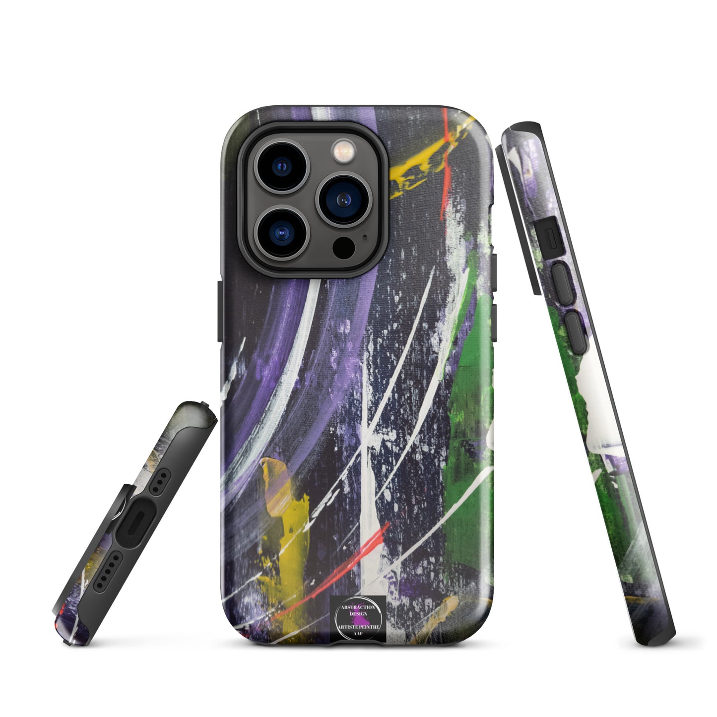 "L'infini" Étui pour iPhone® rigide toile abstraite