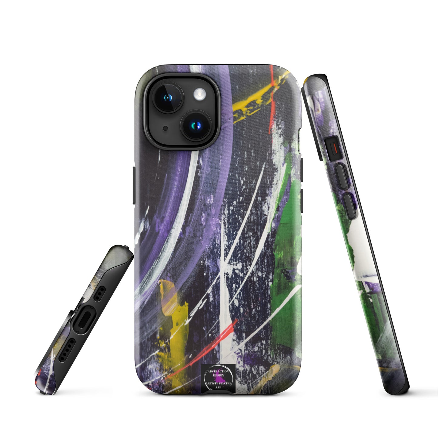 "L'infini" Étui pour iPhone® rigide toile abstraite