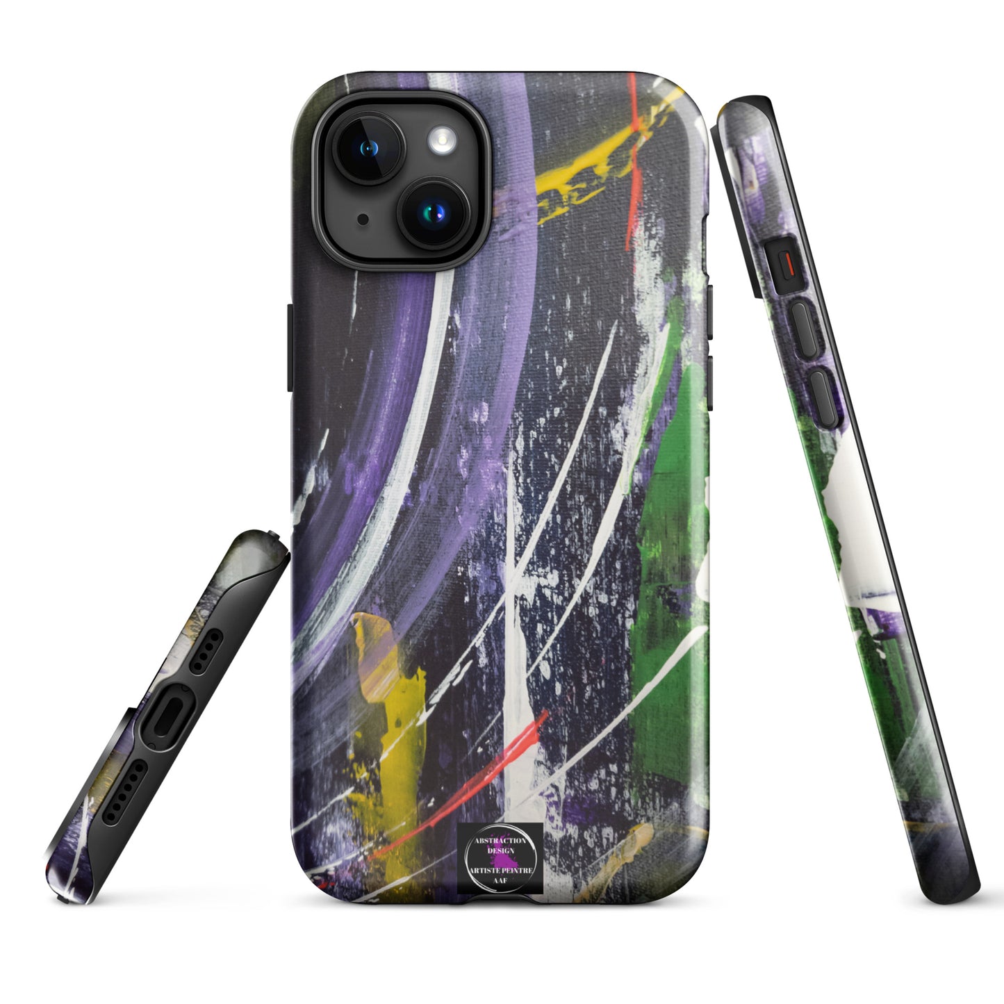 "L'infini" Étui pour iPhone® rigide toile abstraite
