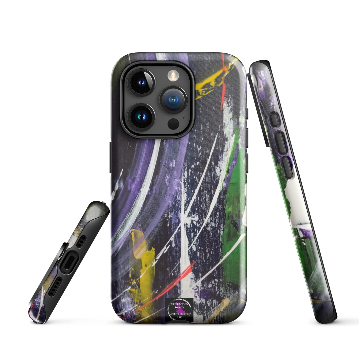 "L'infini" Étui pour iPhone® rigide toile abstraite