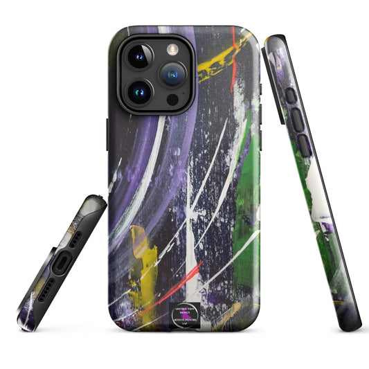 "L'infini" Étui pour iPhone® rigide toile abstraite