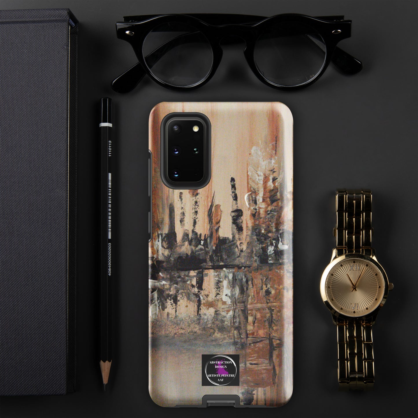 "Villa lattée" Étui rigide pour Samsung® toile abstraite