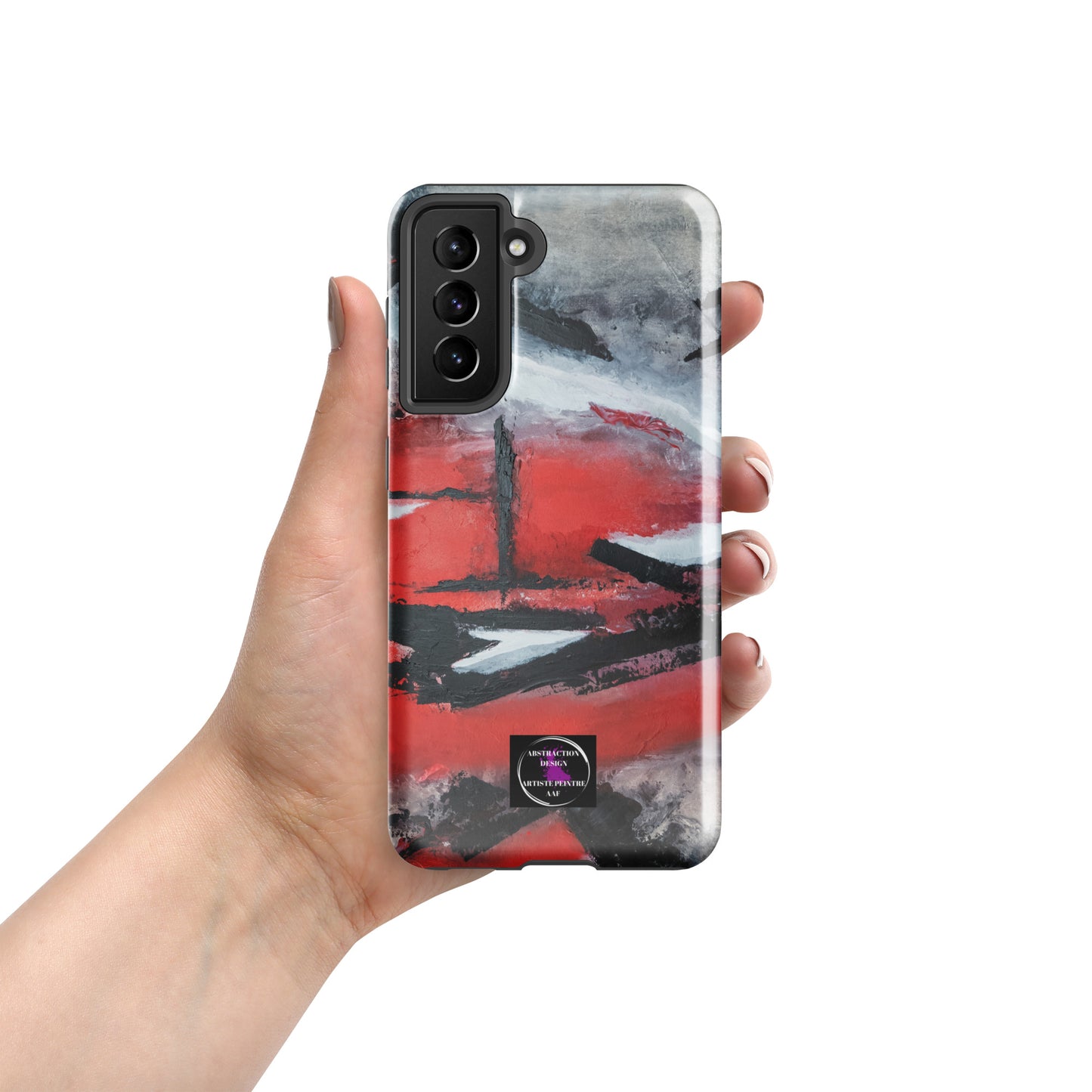 "Carmine" étui rigide pour Samsung® toile abstraite