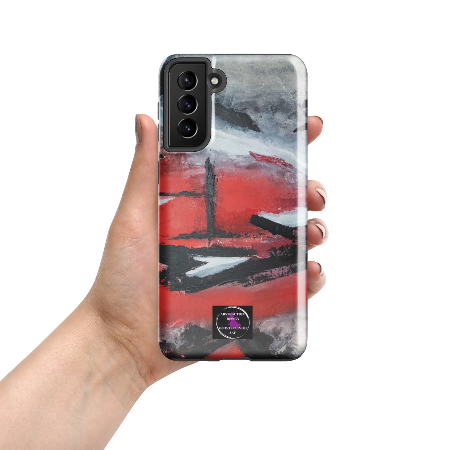 "Carmine" étui rigide pour Samsung® toile abstraite