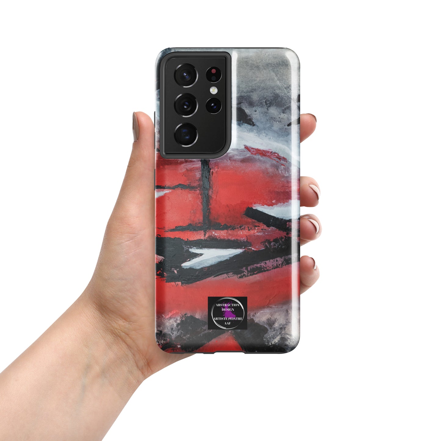 "Carmine" étui rigide pour Samsung® toile abstraite