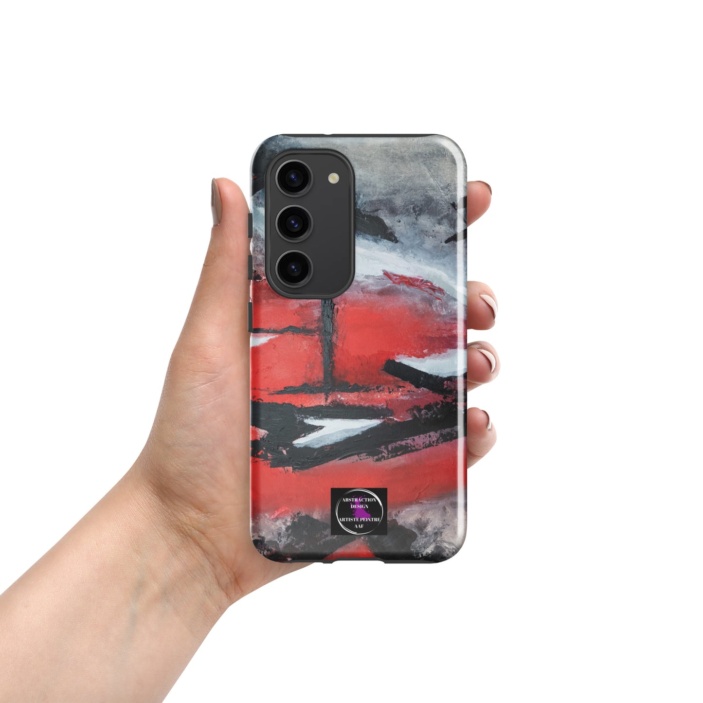 "Carmine" étui rigide pour Samsung® toile abstraite