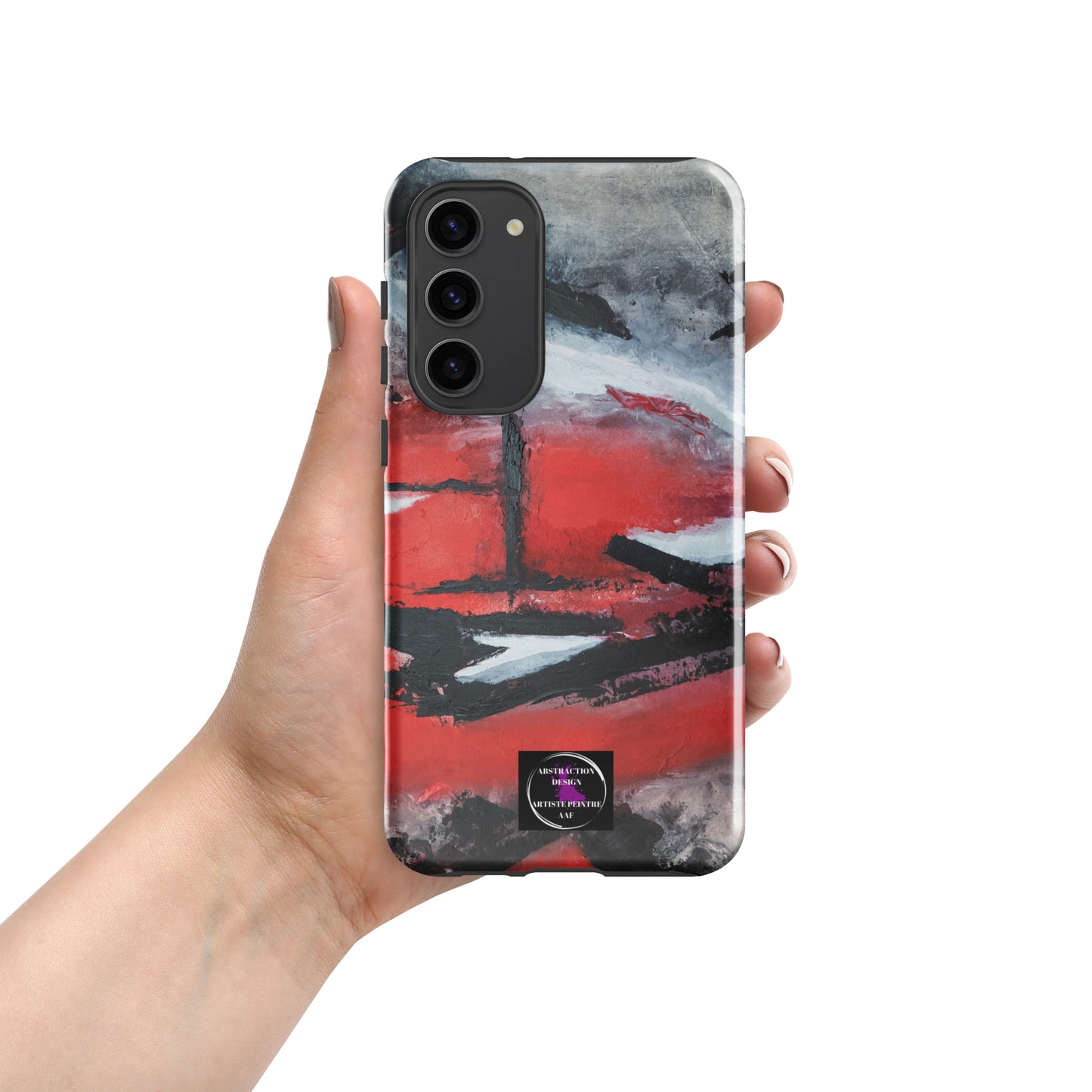 "Carmine" étui rigide pour Samsung® toile abstraite