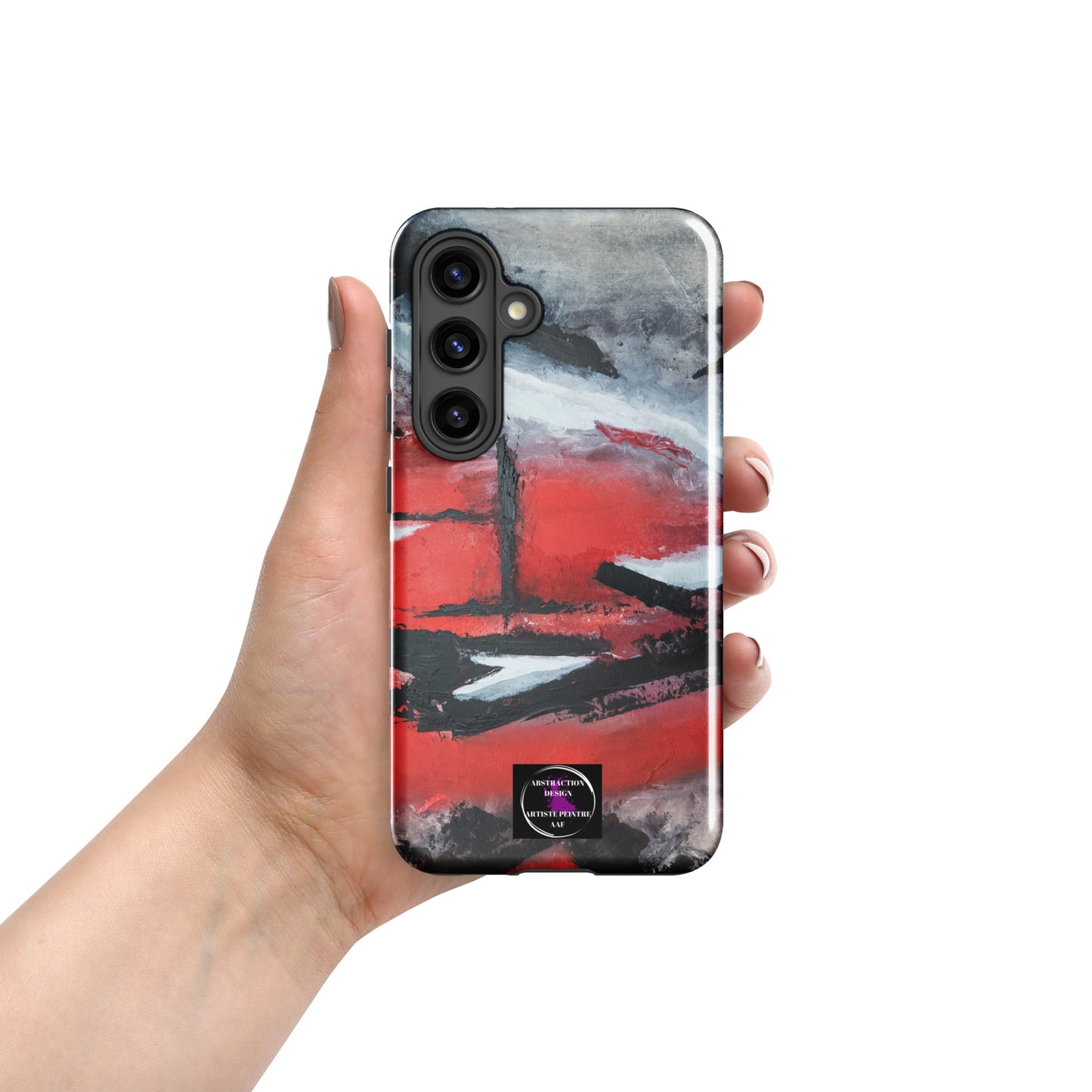 "Carmine" étui rigide pour Samsung® toile abstraite